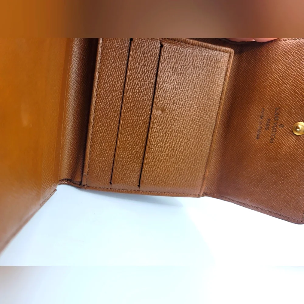 Louis Vuitton Brown Monogram Trifold Porte Portefeiulle Elise Wallet